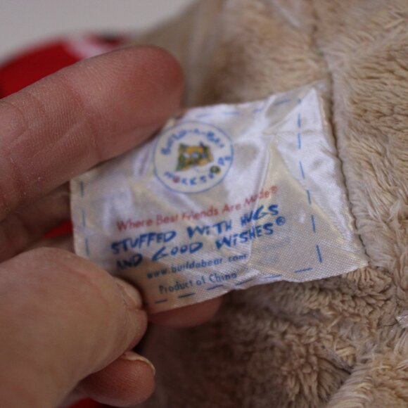 Build a Bear tan bear plush with puppy love shirt/shorts GUC 14" - Picture 6 of 10